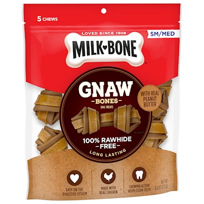 UPC 079100774869 product image for Milk-Bone GnawBones Peanut Butter & Chicken Long Lasting Small & Medium Dog Trea | upcitemdb.com