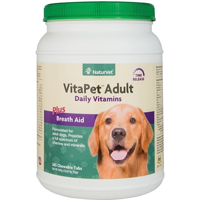 NaturVet VitaPet Adult plus Breath Aid Functional Soft Chews for Dogs
