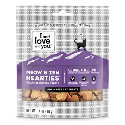 I and Love and You Meow & Zen Hearties Grain Free Cat Treats