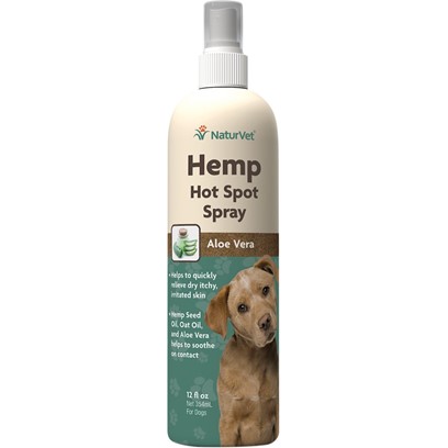 NaturVet Hot Spot Spray with Aloe Vera for Itcy & Irritated Skin Dog Spray