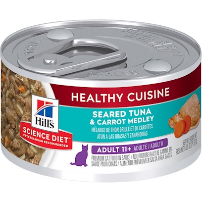 Hill's Science Diet Healthy Cuisine Adult 11+ Seared Tuna & Carrot Medley Canned Cat Food