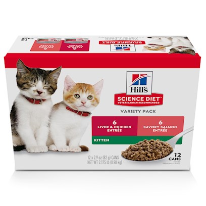 UPC 052742028033 product image for Hill's Science Diet Variety Pack Kitten Canned Cat Food 2.9-oz, case of 12 | upcitemdb.com