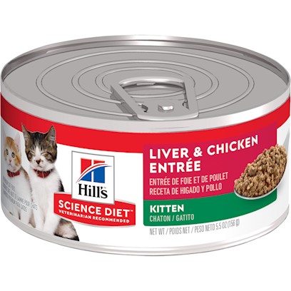 Hill's Science Diet Kitten Liver & Chicken Entree Canned Cat Food