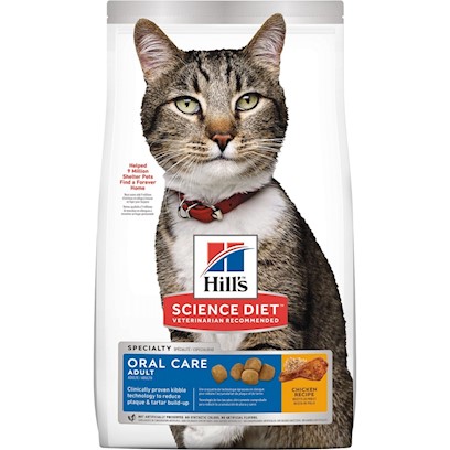Hill's Science Diet Oral Care Adult Chicken Recipe Dry Cat Food
