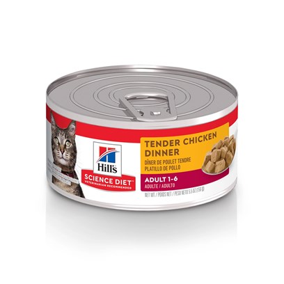 Hill s Science Diet Adult 1 6 Tender Chicken Dinner Canned Cat