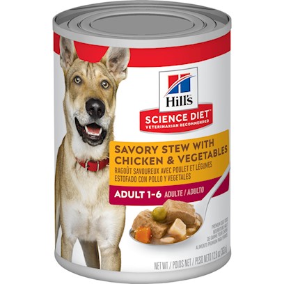 Hill's Science Diet Adult Savory Stew Chicken & Vegetables Canned Dog Food