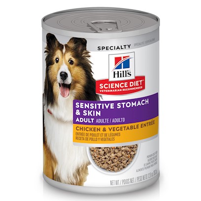 Hill's Science Diet Adult Sensitive Stomach & Skin Chicken & Vegetable Recipe Canned Dog Food