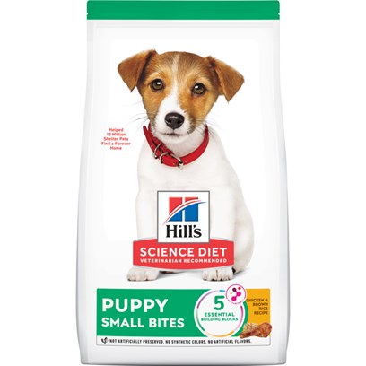 Hill's Science Diet Puppy Small Bites Chicken Meal & Barley Recipe Dry Dog Food