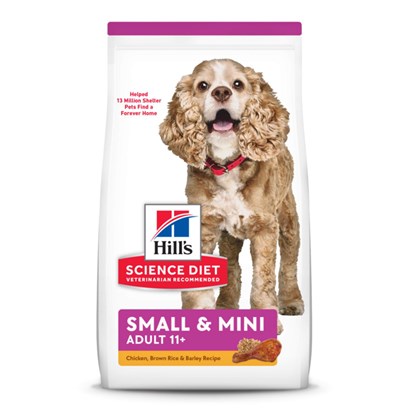Hill's Science Diet Senior 11+ Small & Mini Chicken Meal, Barley & Brown Rice Recipe Dry Dog Food