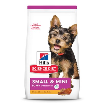 Hill's Science Diet Puppy Small & Mini Chicken Meal, Barley & Brown Rice Recipe Dry Dog Food