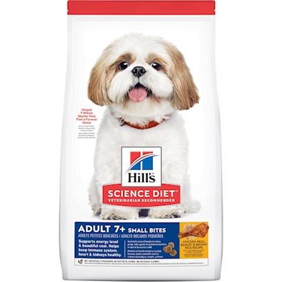 Photos - Dog Food Hills Hill's Science Diet Senior 7+ Small Bites Chicken Meal, Barley & Brown Ric 