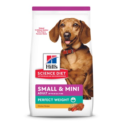 Hill's Science Diet Perfect Weight Adult Small & Mini Breed Chicken Recipe Dry Dog Food