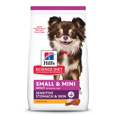 Hill's Science Diet Adult Sensitive Stomach & Skin Small & Mini Breed Chicken Recipe Dry Dry Dog Food