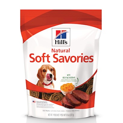 Photos - Dog Food Hills Hill's Science Diet Soft Savories Beef & Cheddar Dog Treats Beef & Cheddar 