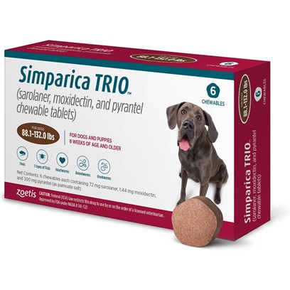 Image of Simparica Trio Chewable Tablets for Dogs