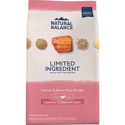 Photos - Dog Food Natural Balance L.I.D. Limited Ingredient Diets Salmon & Brown Rice Formul 