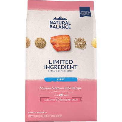 Photos - Dog Food Natural Balance L.I.D. Limited Ingredient Diets Salmon & Brown Rice Puppy 