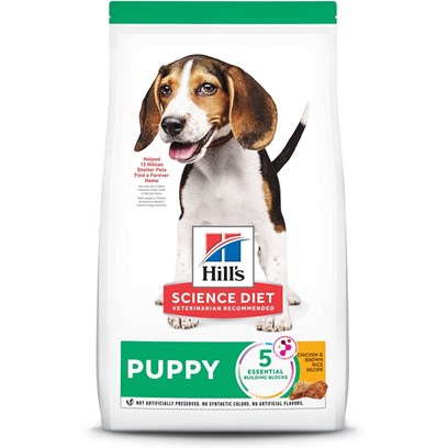 Photos - Dog Food Hills Hill's Science Diet Puppy Chicken Meal & Brown Rice Dry  15.5 lb B 