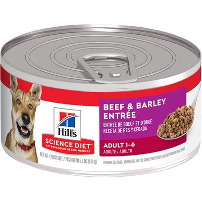 Hill's Science Diet Adult Gourmet Beef & Barley Entree Canned Dog Food