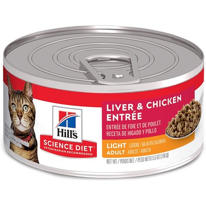 Hill's Science Diet Adult Light Liver & Chicken Entree Canned Cat Food