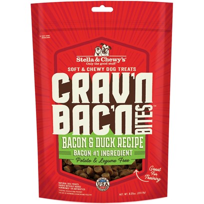 Stella & Chewy's Crav'n Bac'n Bites Bacon & Duck Recipe Dog Treats