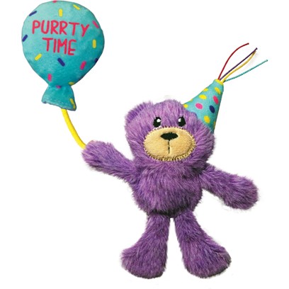 Kong Cat Occasions Birthday Teddy Cat Toy