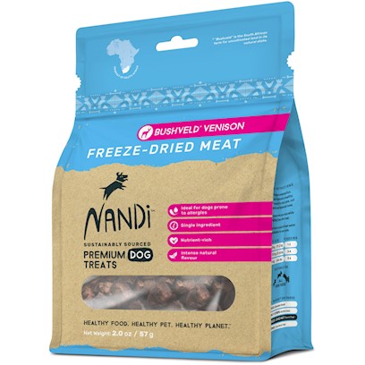 Nandi Bushveld Venison Freeze-Dried Meat Treats
