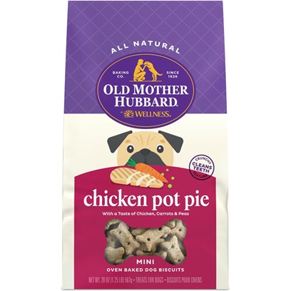 Old Mother Hubbard Mini Classic Chicken Pot Pie Biscuits Baked Dog Treats