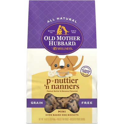 Old Mother Hubbard P-Nuttier 'N Nanners Grain Free Biscuits Baked Dog Treats