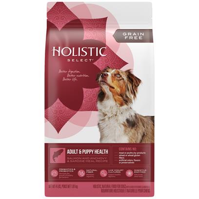 Holistic Select Natural Grain Free Dry Dog Food Adult & Puppy Salmon, Anchovy & Sardine Recipe