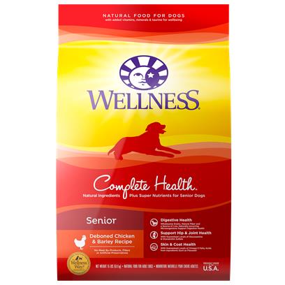 Wellness Complete Health Natural Chicken & Barley Dry Senior Dog Food