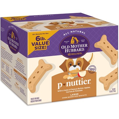 Old Mother Hubbard Classic Crunchy Natural P-Nuttier Large Biscuits Dog Treat