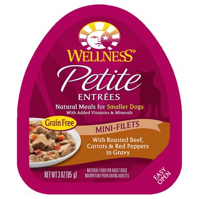 Wellness Petite Entrees Mini Fillets Grain Free Natural Wet Small Breed Dog Food