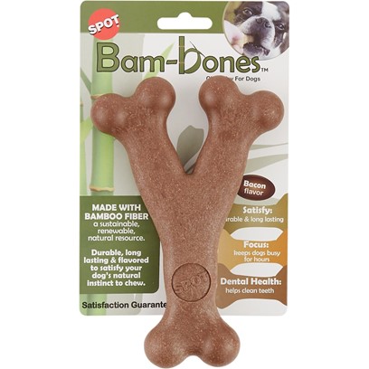 Buy Ethical Pet Bambone Wishbone, Bacon Flavor Online | PetCareRx