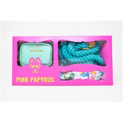 Pink Papyrus Ariel Leash, Delilah Bandana & Leilani BFF Mini Bundle Holiday Gift Set