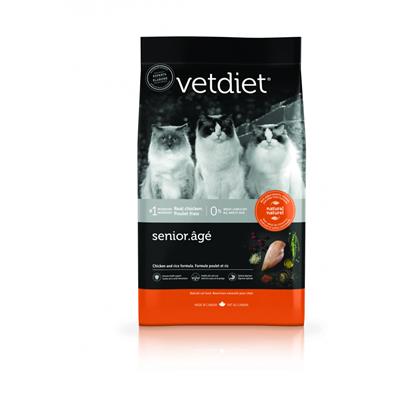Vetdiet Chicken & Rice Formula Senior Dry Cat Food