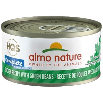 Almo Nature HQS Complete Cat Grain Free Chicken with Green Beans Canned Cat Food