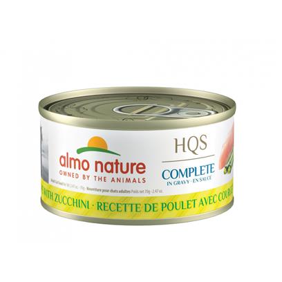 Almo Nature HQS Complete Cat Grain Free Chicken with Zucchini Canned Cat Food