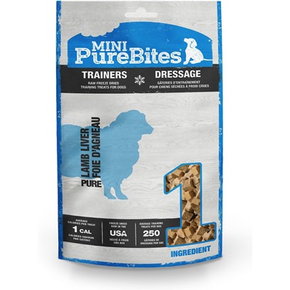 PureBites Mini PureBites Trainers RAW Freeze Dried Lamb Liver Dog Treats