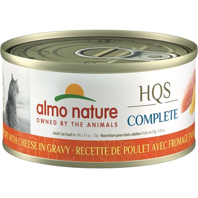 Almo Nature HQS Complete Chicken Recipe with Cheese Grain-Free Canned Cat Food