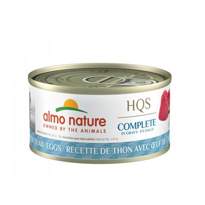 Almo Nature HQS Complete Cat Grain Free Tuna with Quail Egg Canned Cat Food