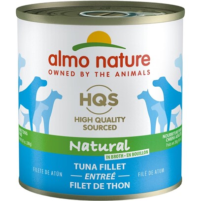 Almo Nature HQS Natural Dog Grain Free Additive Free Tuna Fillet Canned Dog Food