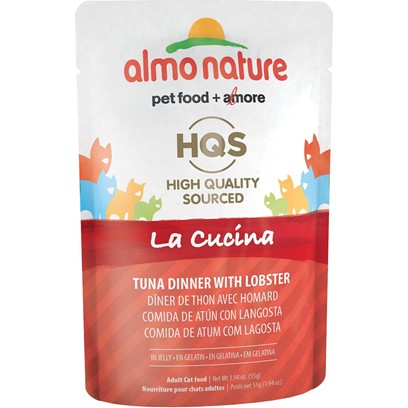 Almo Nature HQS La Cucina Cat Grain Free Tuna with Lobster Canned Cat Food