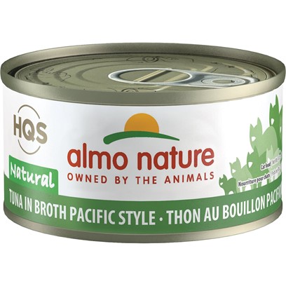 Almo Nature HQS Natural Cat Grain Free Additive Free Tuna Pacific Style Canned Cat Food