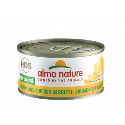 Almo Nature HQS Natural Cat Grain Free Salmon and Chicken Canned Cat Food