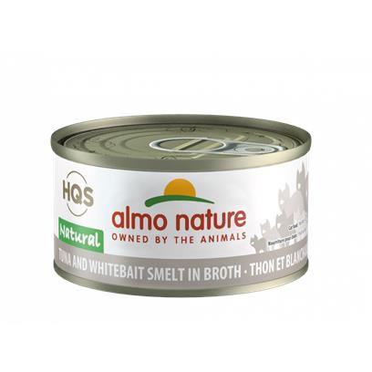Almo Nature HQS Natural Cat Grain Free Tuna and White Bait Smelt Canned Cat Food