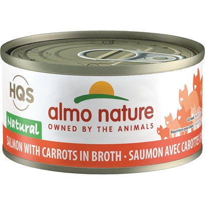 Almo Nature HQS Natural Cat Grain Free Salmon with Carrot Canned Cat Food