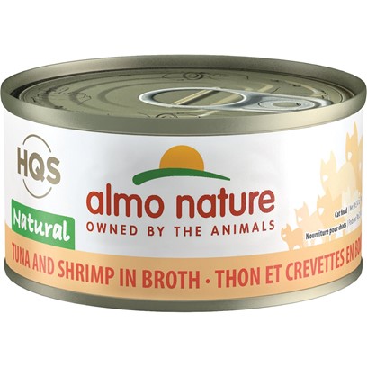 Almo Nature HQS Natural Cat Grain Free Tuna with Shrimp Canned Cat Food