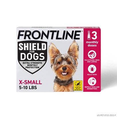 Frontline Shield for Dogs 5-10lbs, 6 Month Supply