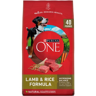 Photos - Dog Food Pro Plan Purina ONE SmartBlend Lamb & Rice Dry  40-lb 